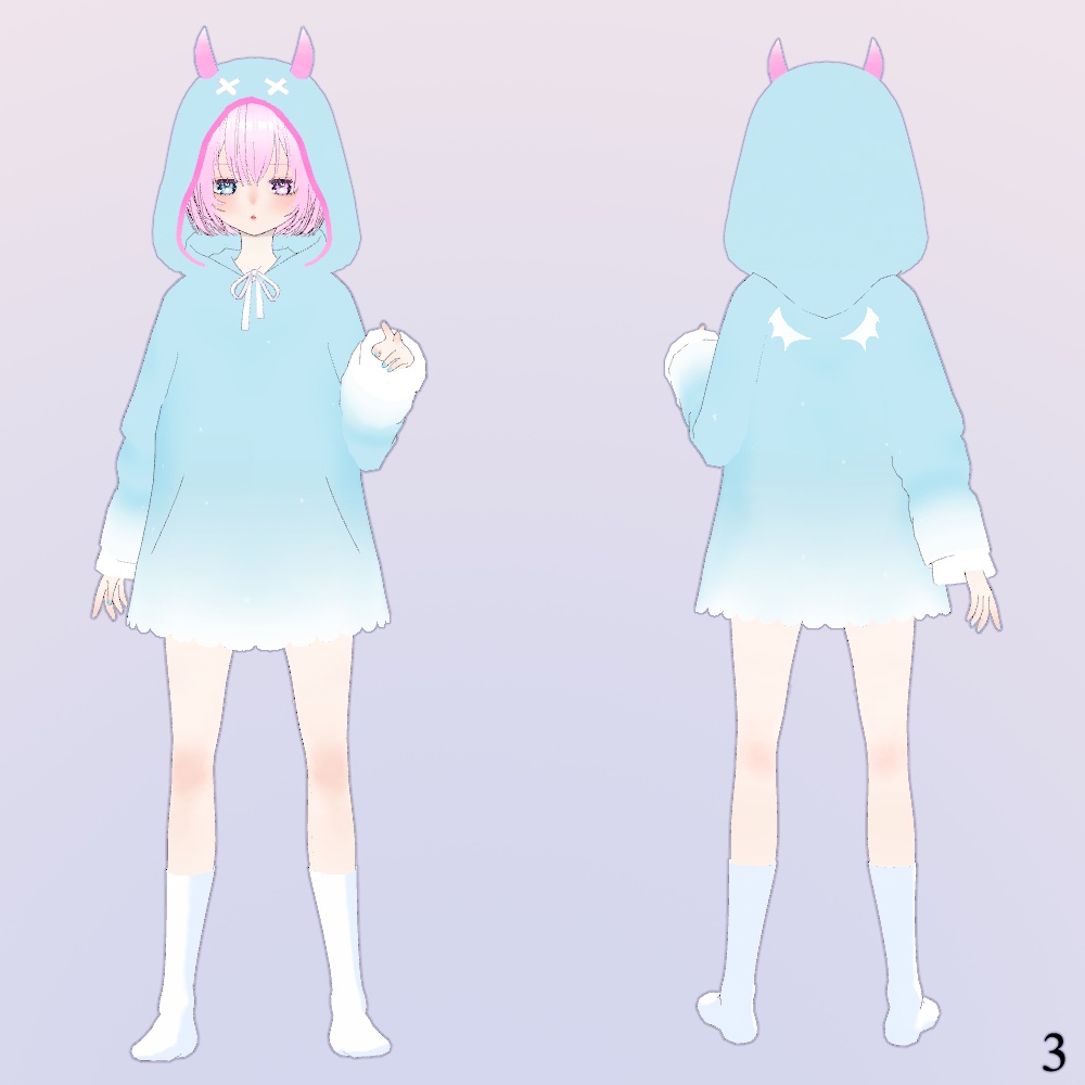 【VRoid】Halloween Hoodie2024【3デザイン】