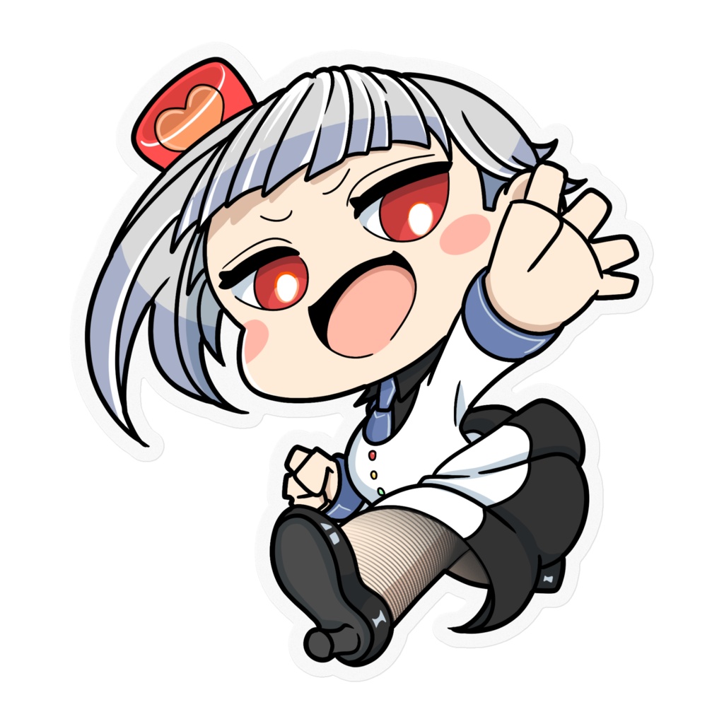 ミニひらりステッカー(透明)