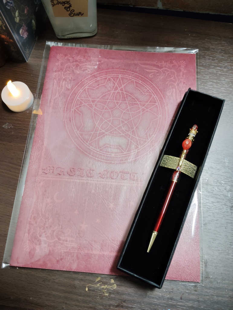 秘彩堂特製  杖ペン＆ノートセット