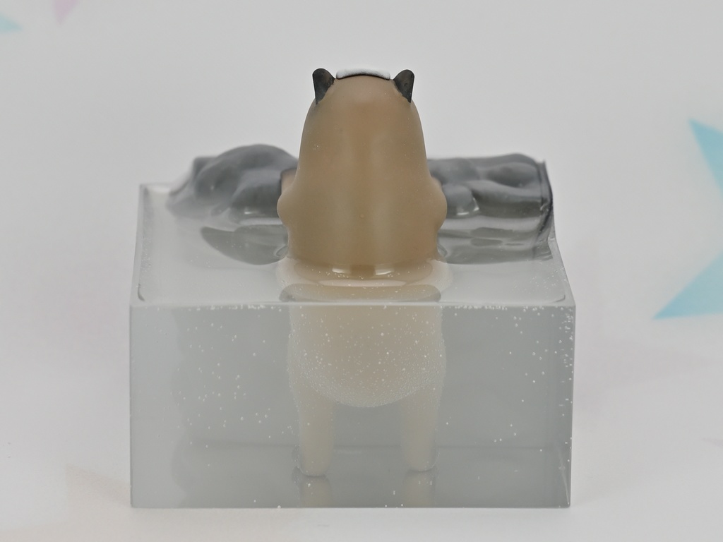 カピバラフィギュア:露天風呂篇 Pause-12 (やっぱり立ってしまうカピバラ)