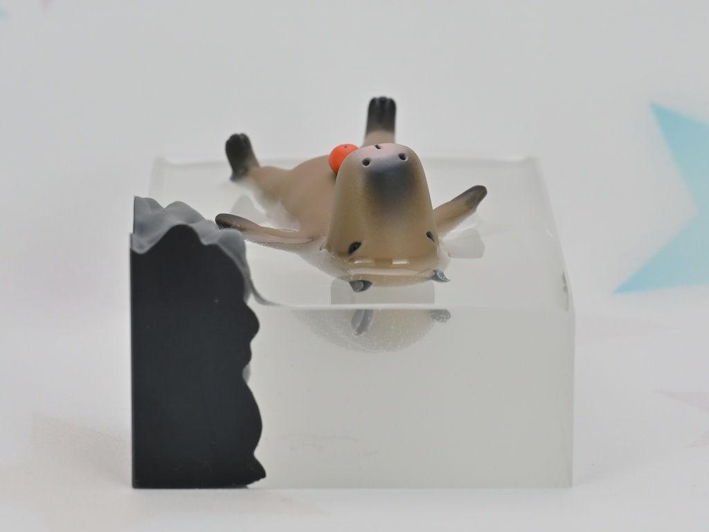 カピバラフィギュア:露天風呂篇 Pause-14 (露天風呂が心地良すぎて自分の世界に入ってしまったカピバラ)