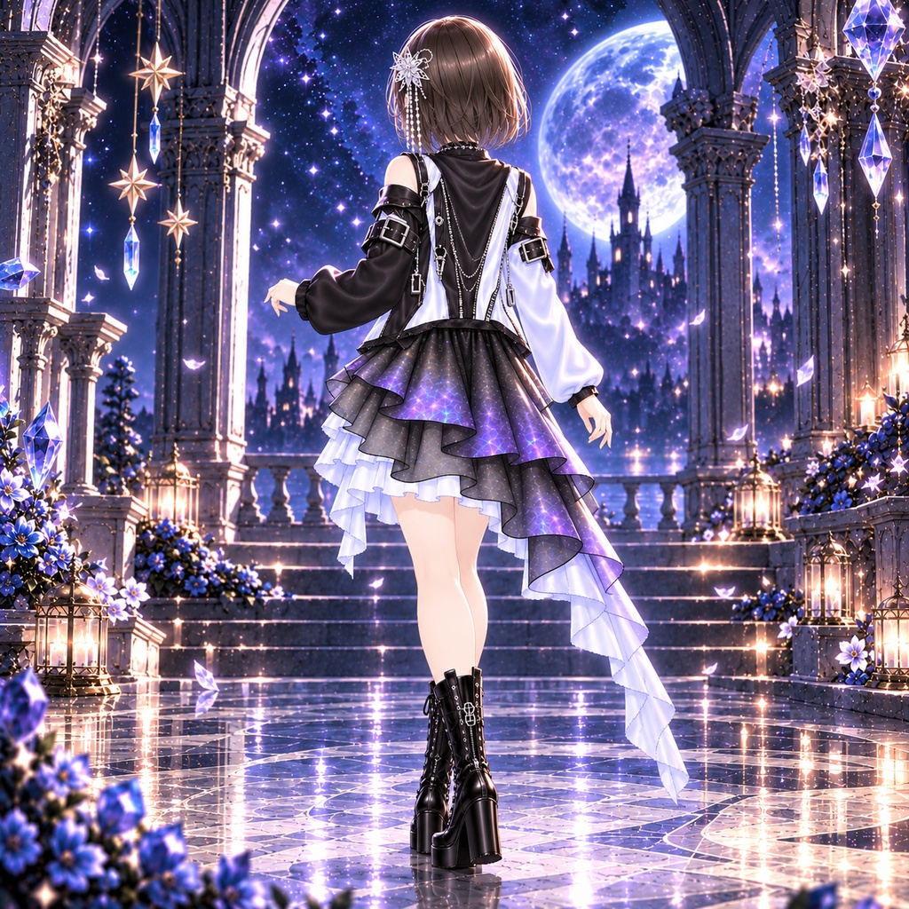 Starlight Noir|VRoid用 ギャラクシーコーデ 5点セット