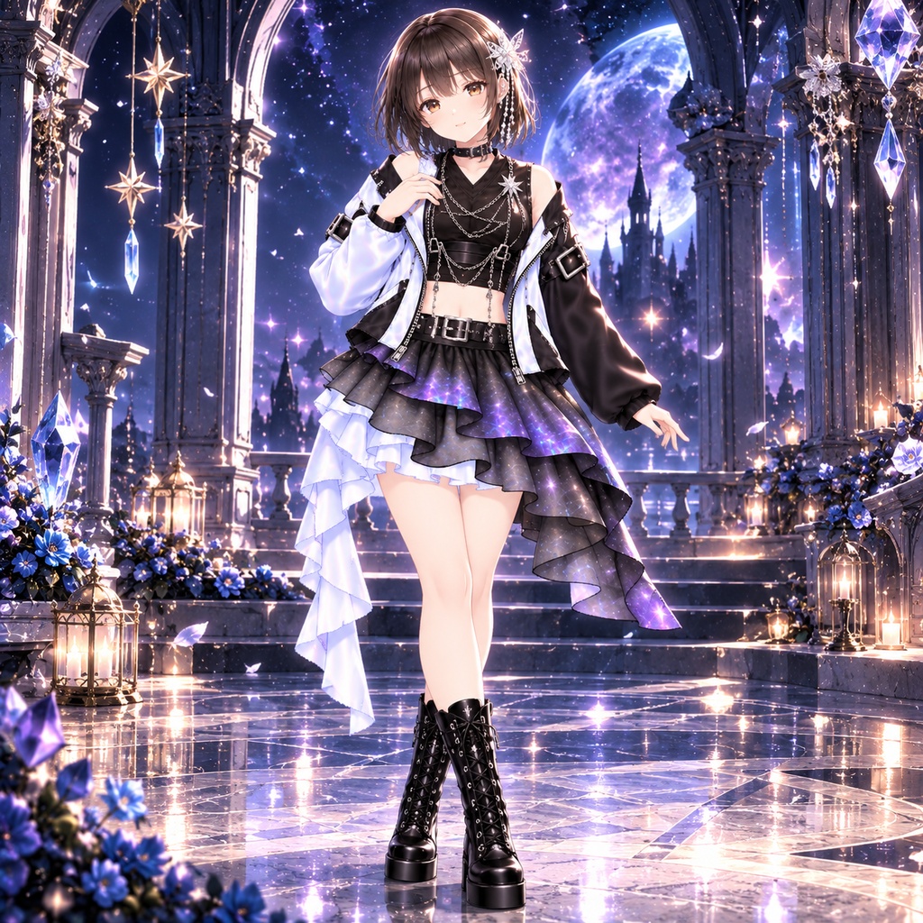 Starlight Noir|VRoid用 ギャラクシーコーデ 5点セット