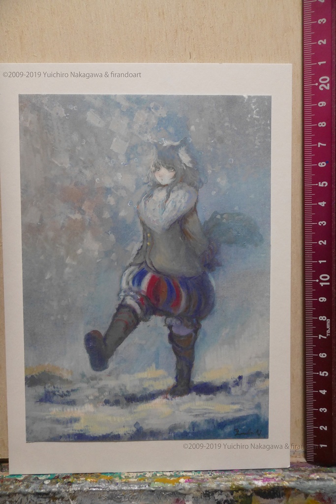 雪道 【小型絵画】