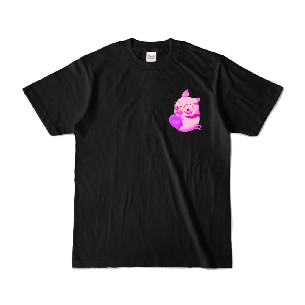 piggy ワンポイントシャツ黒