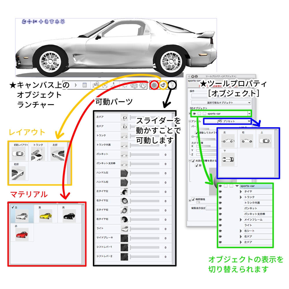 【3D素材】スポーツカー