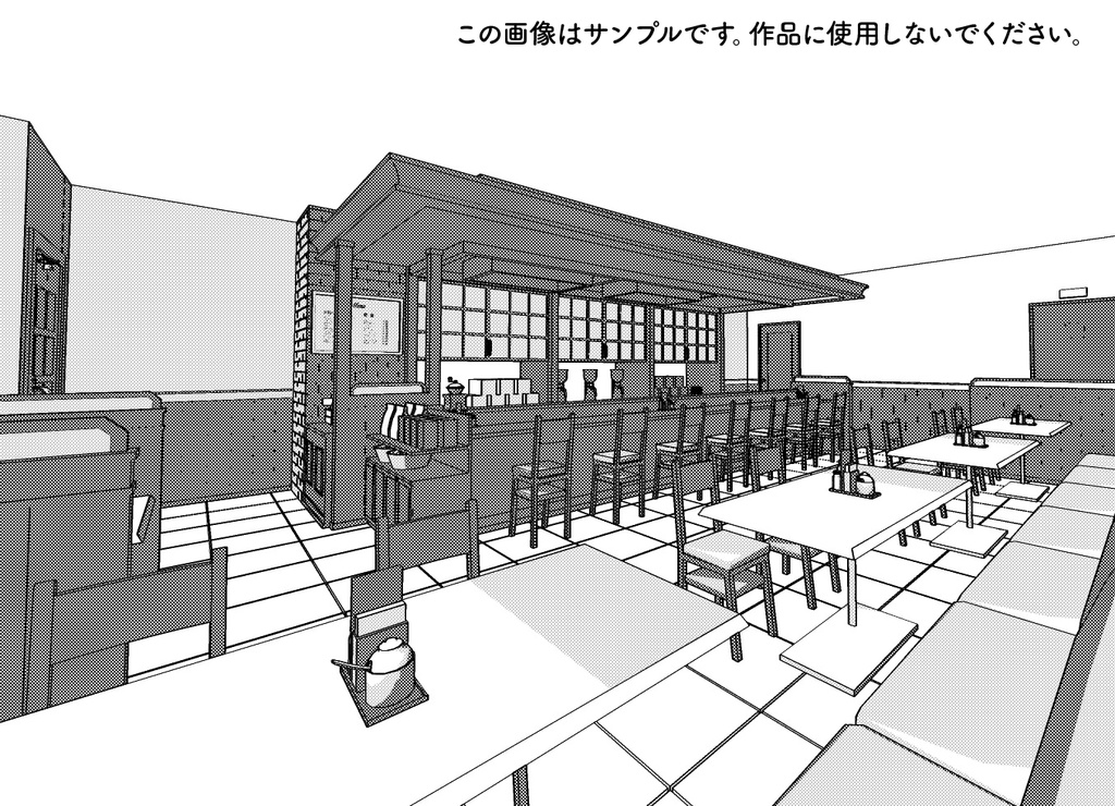 【3D素材】喫茶ポアロ