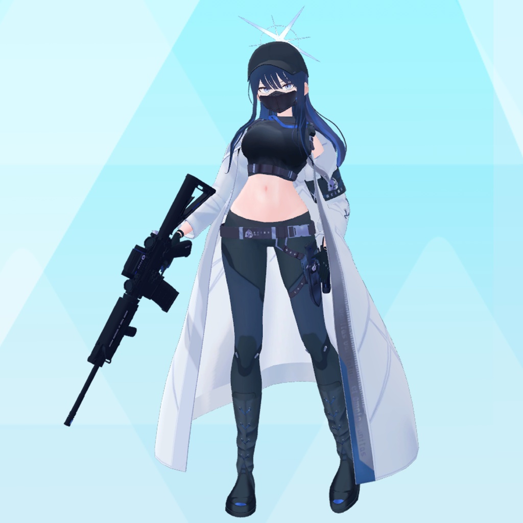 【3Dモデル】錠前サオリ【射撃ギミック付】
