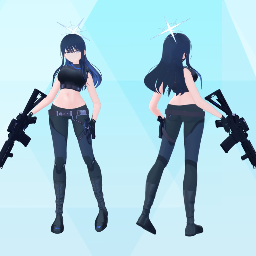 【3Dモデル】錠前サオリ【射撃ギミック付】