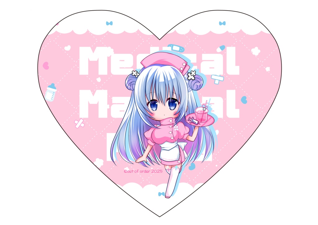   ナース瑠奈ちゃんハートマウスパッド