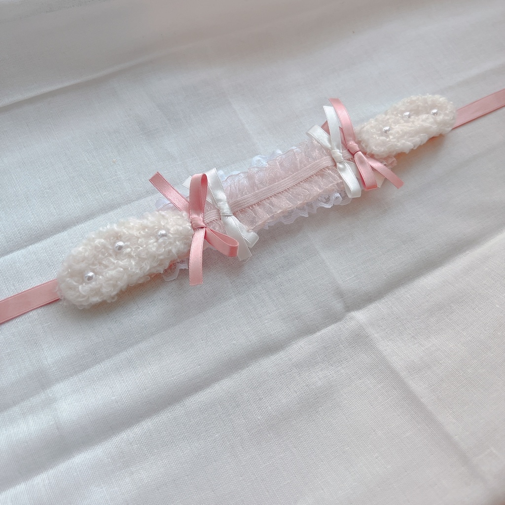 ぬい用ヘッドドレス(ドーリーリボンうさちゃん)