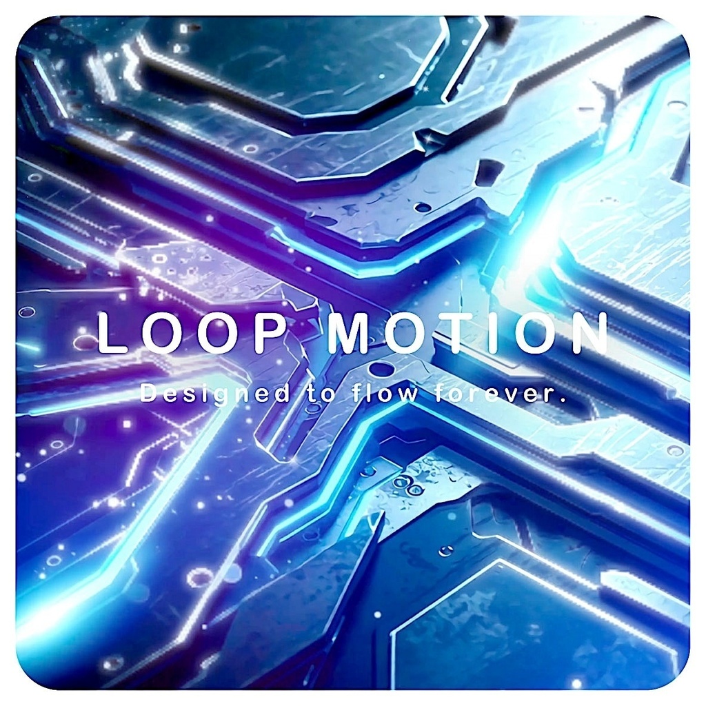 【動く背景】メカニックなグラフィック動画｜ループ動画