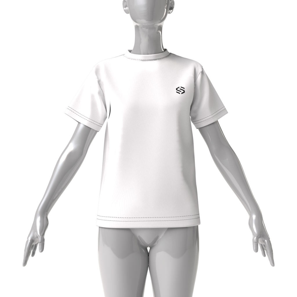 SOLEILビッグシルエットロゴT(White)