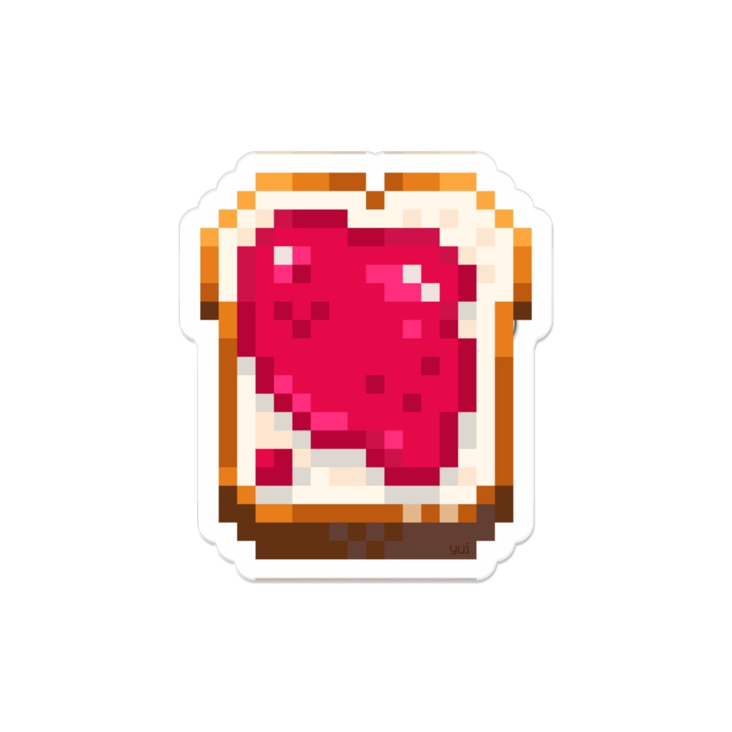 ドットアクリルバッジ ⋮ jamjam toast ⋮ strawberry
