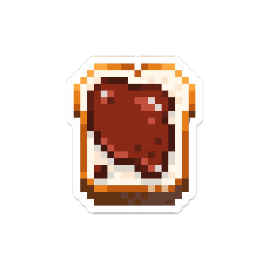 ドットアクリルバッジ ⋮ jamjam toast ⋮ chocolate