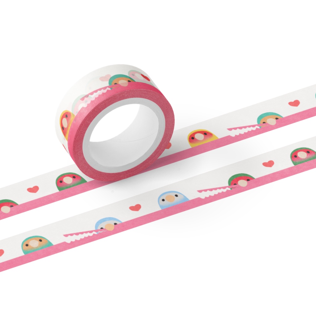 コザクラインコマスキングテープ（ピンク）