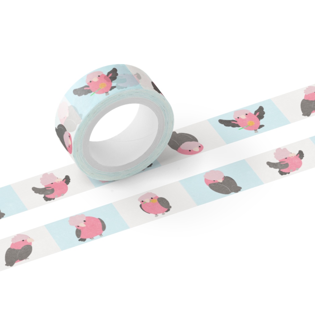 モモイロインコマスキングテープ