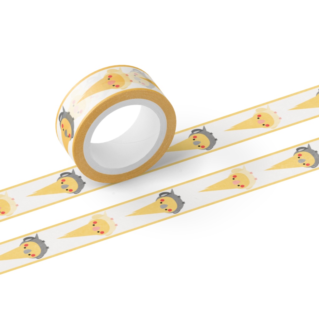 オカメインコマスキングテープ