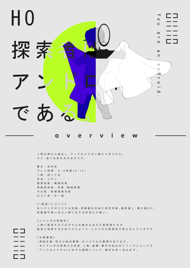 【CoC6版非公式シナリオ】Hello World, Shut Down.