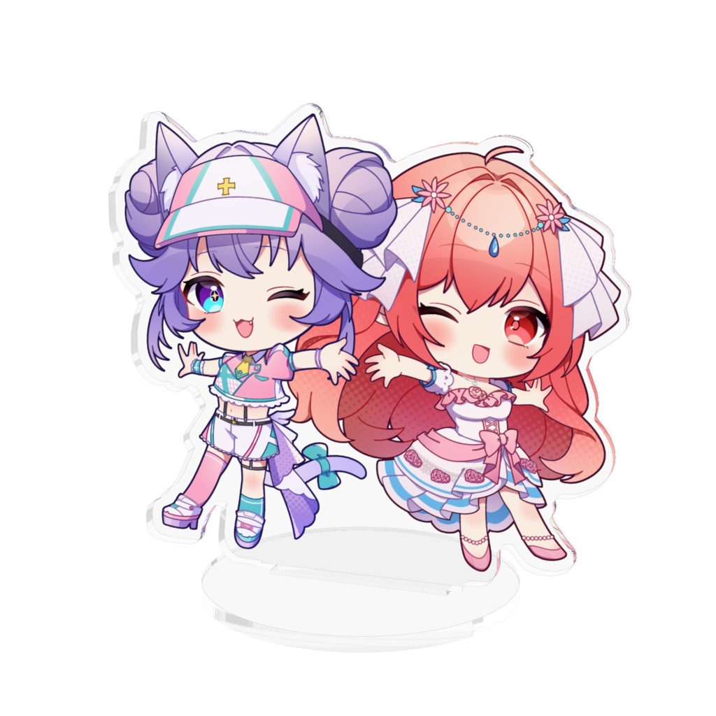 るるはなミニキャラコラボ（ウィンクvre)　アクリルスタンド