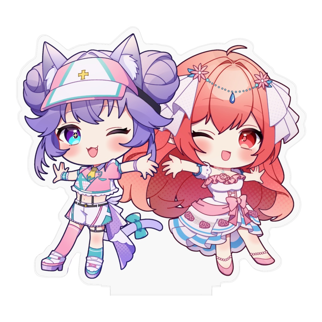 るるはなミニキャラコラボ(ウィンクvre) アクリルスタンド