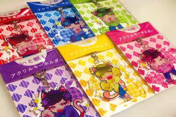 おそ松さん 猫耳アクリルキーホルダー