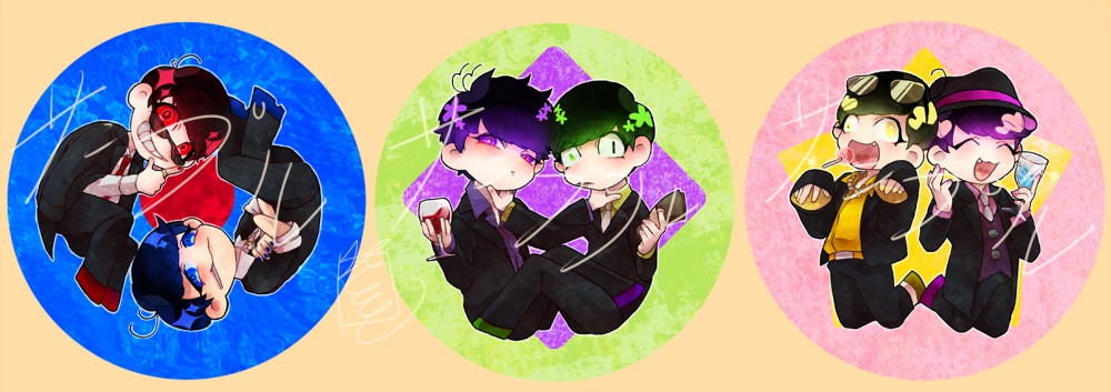 マフィア松　缶バッジ