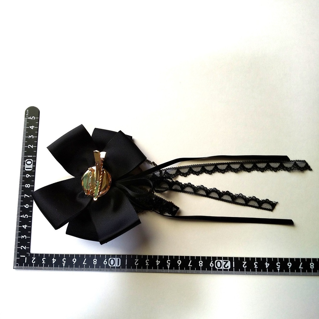 スチームパンクテイストの2wayクリップ(黒)