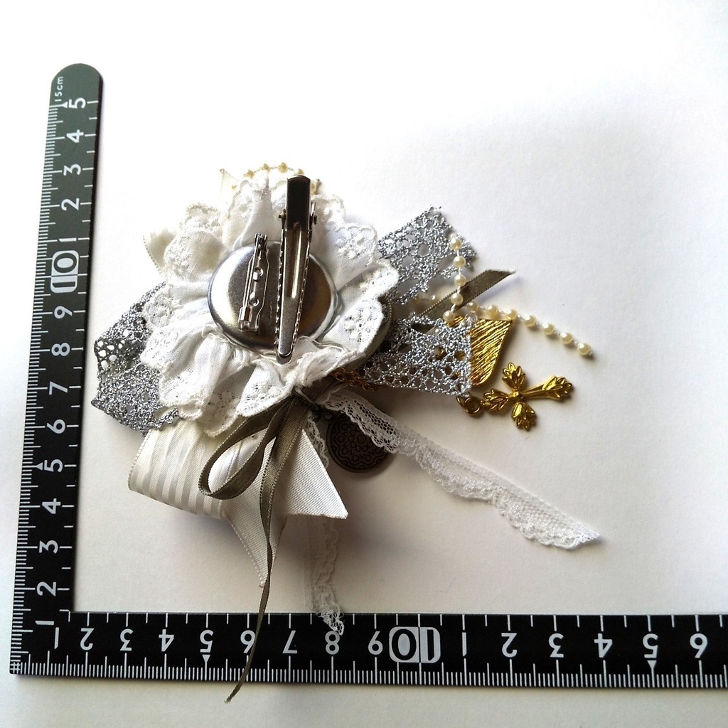 ネコのデココサージュ(2wayクリップ)②