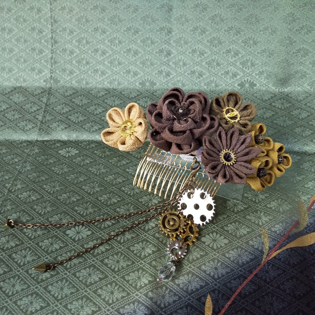 スチームパンクテイストの髪飾り