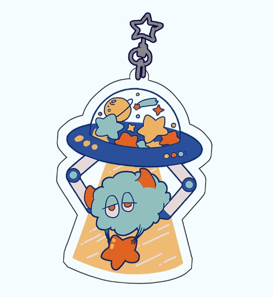 DARYくん　UFOアクリルキーホルダー