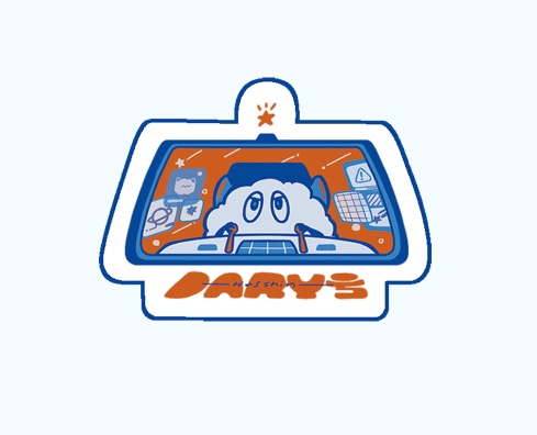 アクリルクリップバッチ