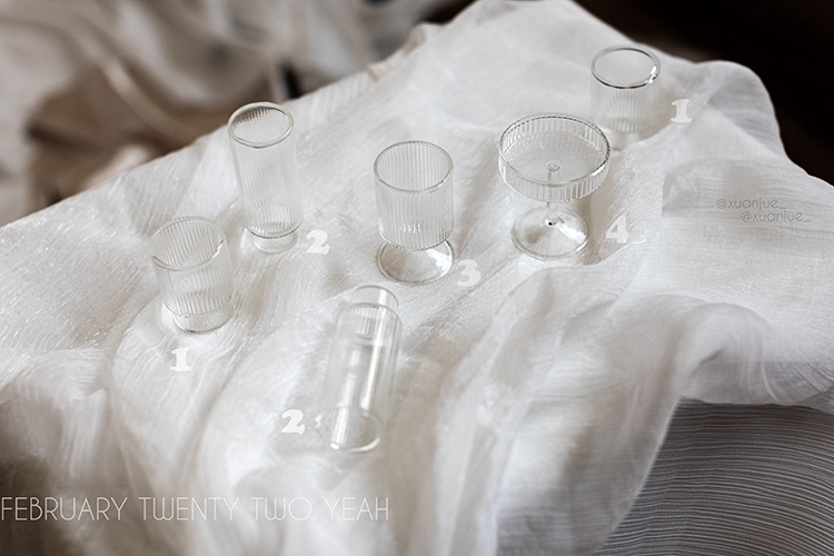 BJD /MDD/MSD / SD / DD〜75cm お人形用のガラス カップ