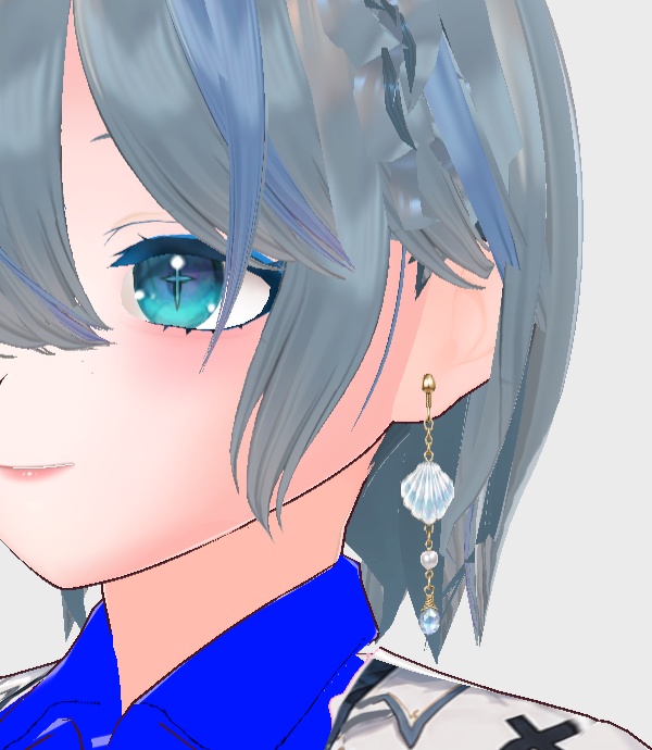 【期間限定価格】海イヤリング・ピアス16種セット 【色変更・改変・商用利用可】 Vroid,VRChat,VTuber,3Dモデル