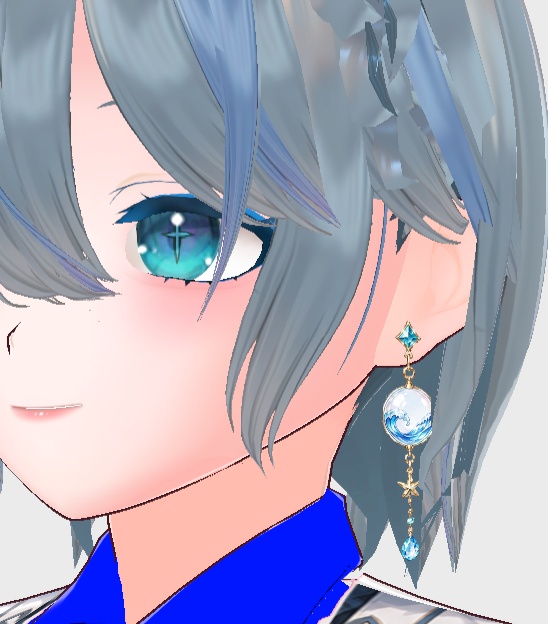 【期間限定価格】海イヤリング・ピアス16種セット 【色変更・改変・商用利用可】 Vroid,VRChat,VTuber,3Dモデル