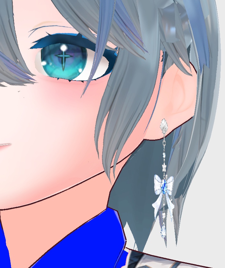 【期間限定価格】海イヤリング・ピアス16種セット 【色変更・改変・商用利用可】 Vroid,VRChat,VTuber,3Dモデル