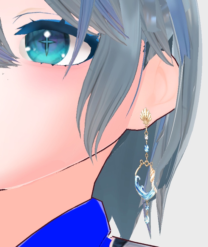 【期間限定価格】海イヤリング・ピアス16種セット 【色変更・改変・商用利用可】 Vroid,VRChat,VTuber,3Dモデル
