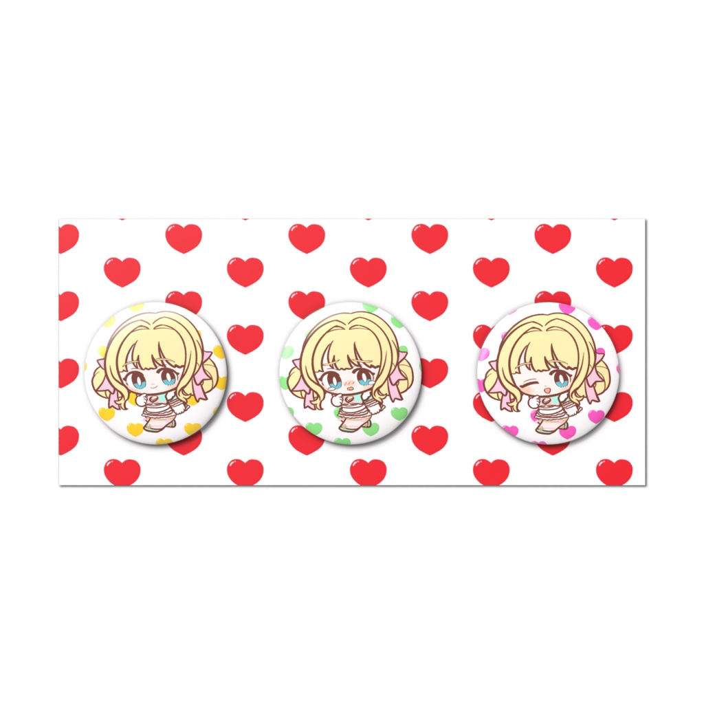 【期間限定販売5月25日まで】ぱおちゃん 3周年記念 缶バッチ3種set