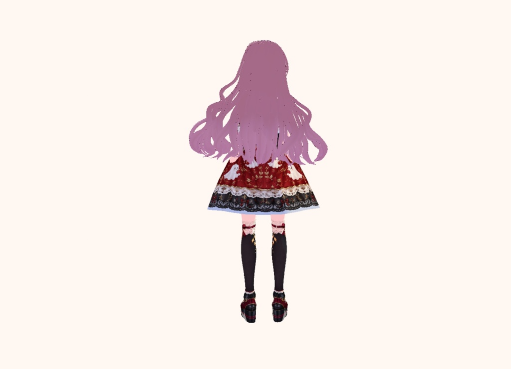 【VRoid】りんごおばけの白雪姫|衣装3点セット|桃花わた