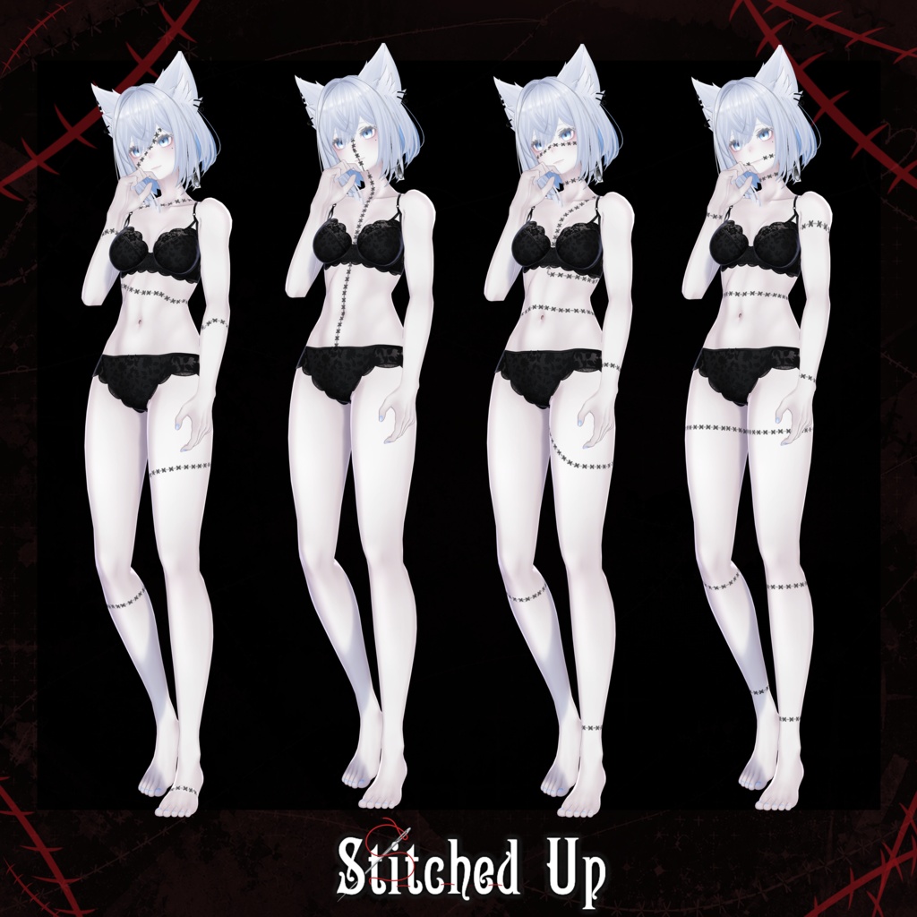 Stitched Up Texture (v1.1) 【 4 Avatars 】