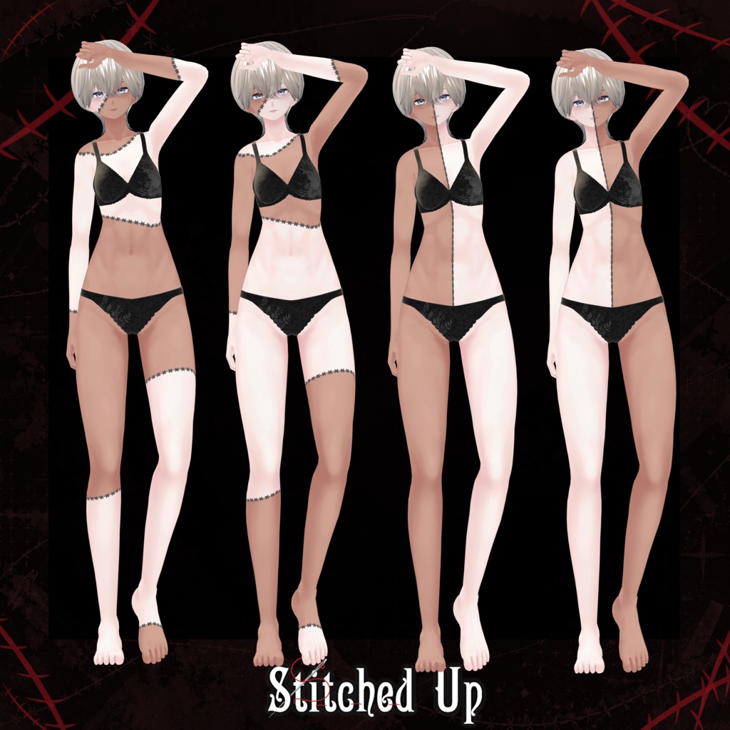Stitched Up Texture (v1.1) 【 4 Avatars 】