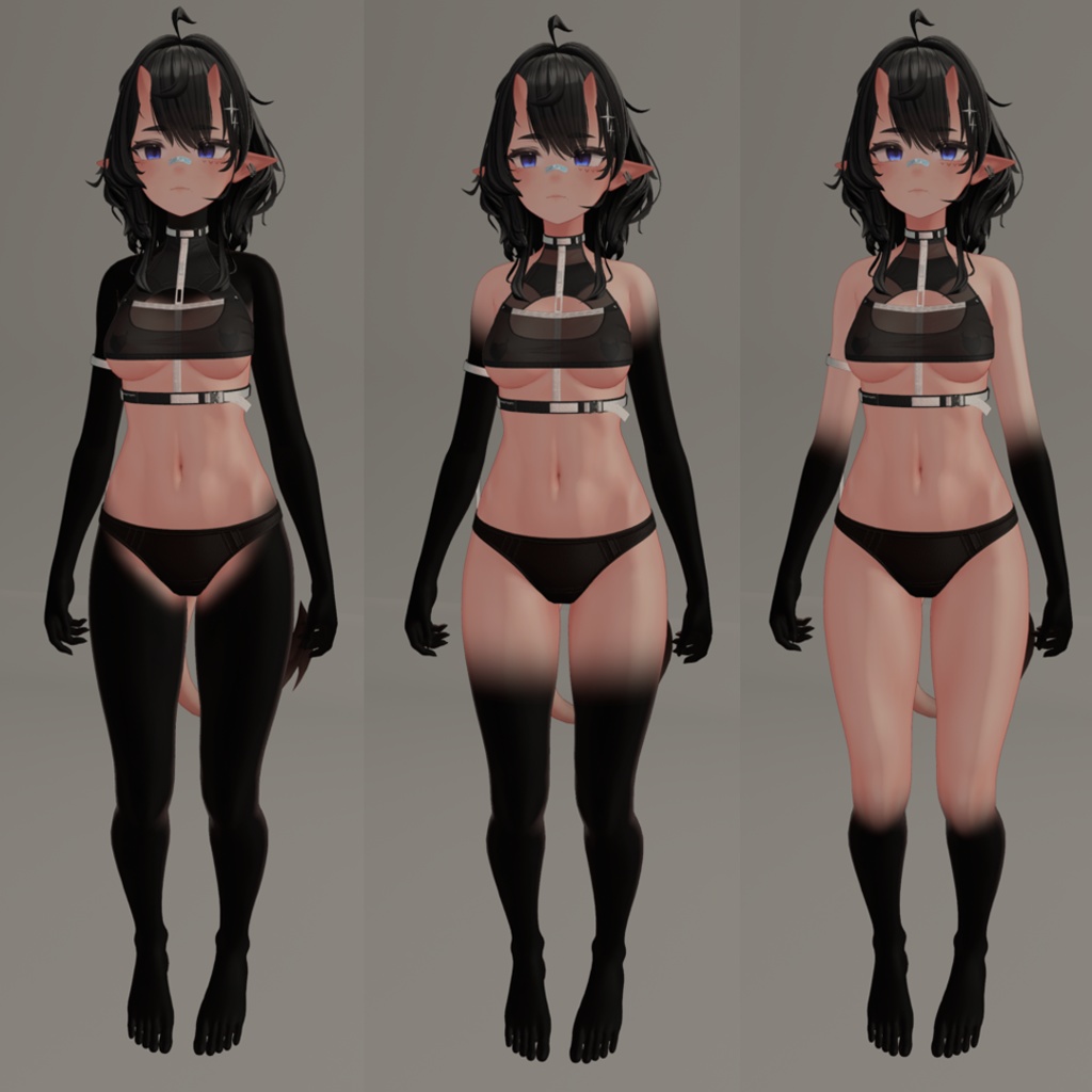 De-Coloured Arms, Legs, and Tail Uruki Texture (ウルキ)