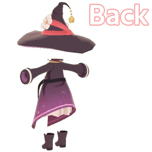 【みなほしちゃん対応】魔女っ子衣装【VRC】