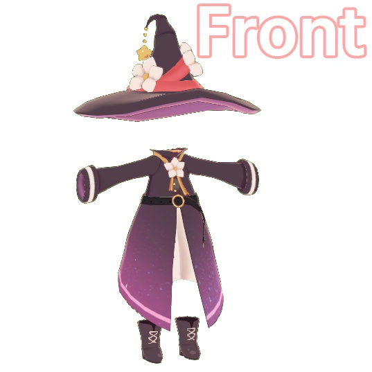 【みなほしちゃん対応】魔女っ子衣装【VRC】