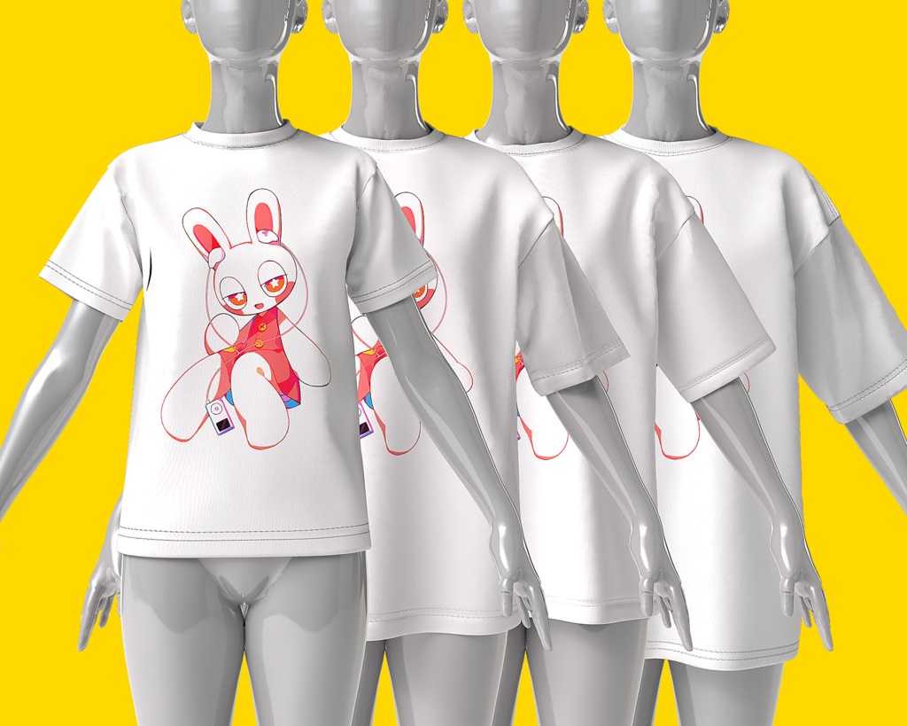 うさみみエイリアン こはなTシャツ