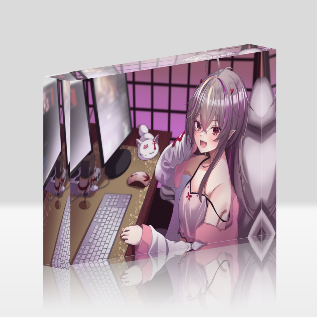 メラアカルデビュー1年半記念アクリルブロック