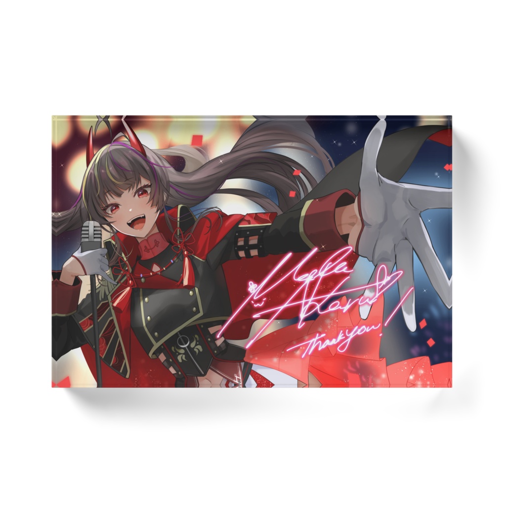 メラアカル2周年記念 アクリルブロック