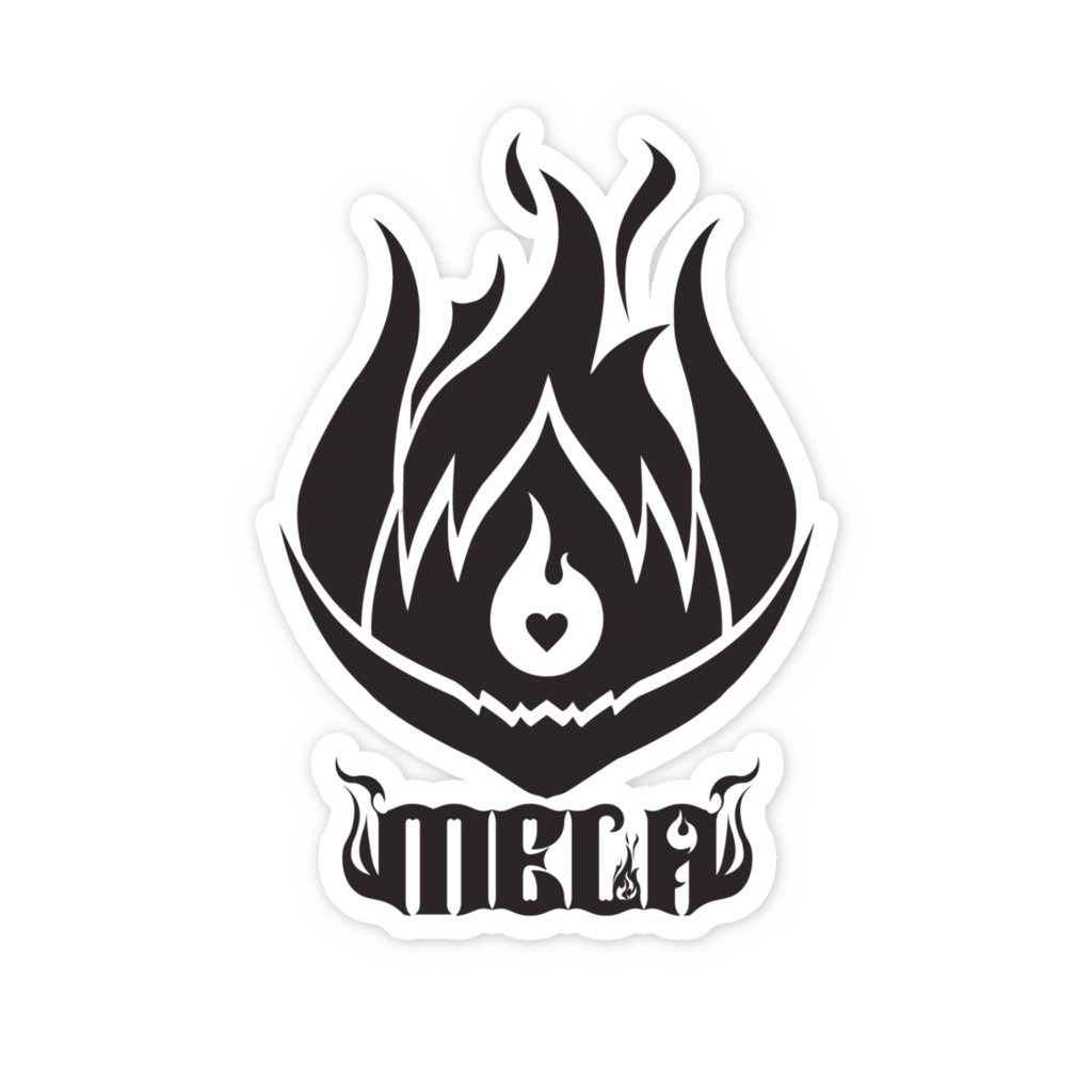 メラアカル新シンボルロゴ スマホステッカー