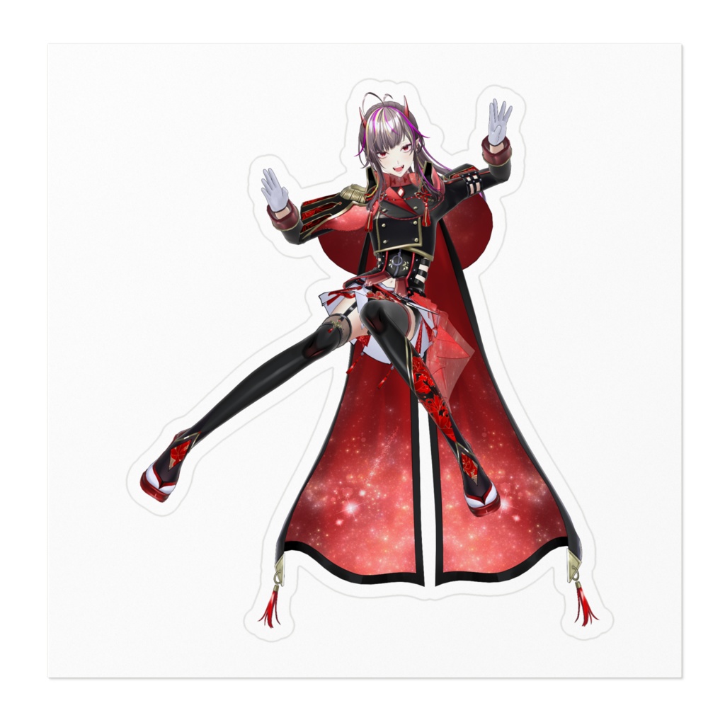 メラアカル3D ステージ衣装ステッカー