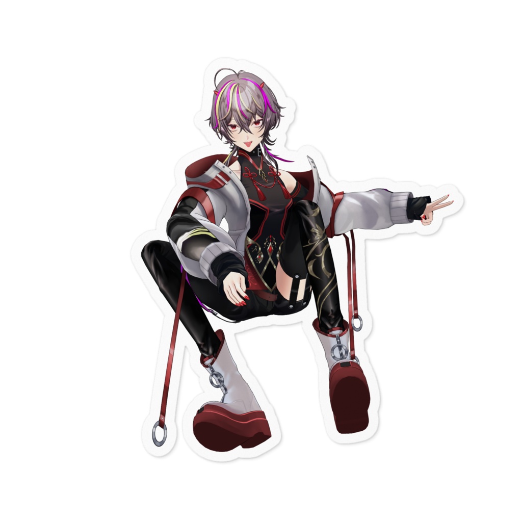 メラアカル3D デフォルメ衣装ステッカー